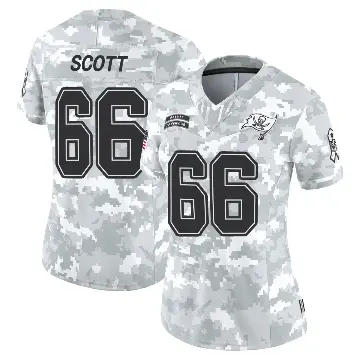 ＃66 Women's Ben Scott Arctic Camo Limited Tampa Bay Buccaneers 2024 Salute to Service Jersey