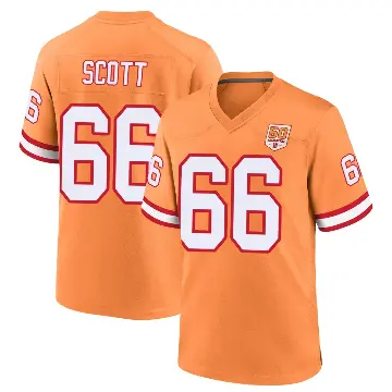 ＃66 Youth Ben Scott Cream Game Tampa Bay Buccaneers sicle 50th Season Jersey