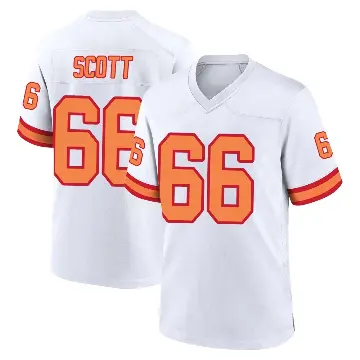 ＃66 Youth Ben Scott White Game Tampa Bay Buccaneers '76 Jersey