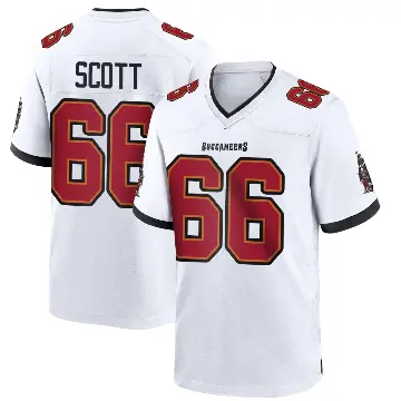 ＃66 Youth Ben Scott White Game Tampa Bay Buccaneers Jersey