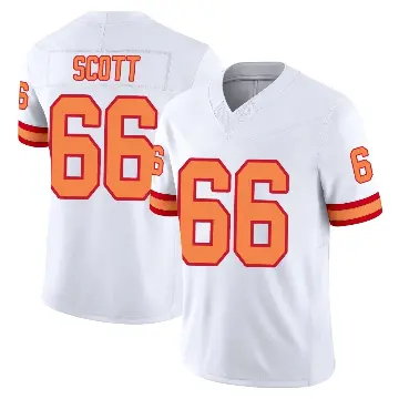 ＃66 Youth Ben Scott White Limited Tampa Bay Buccaneers '76 Vapor F.U.S.E. Jersey
