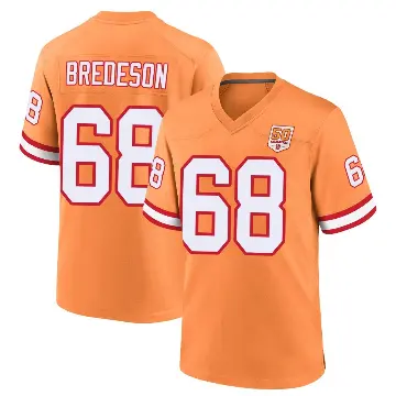 ＃68 Men's Ben Bredeson Cream Game Tampa Bay Buccaneers sicle 50th Season Jersey