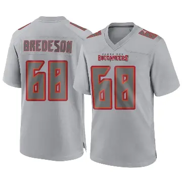 ＃68 Men's Ben Bredeson Gray Game Tampa Bay Buccaneers Atmosphere Fashion Jersey