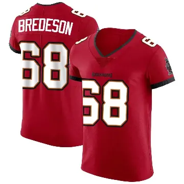 ＃68 Men's Ben Bredeson Red Elite Tampa Bay Buccaneers Vapor Jersey