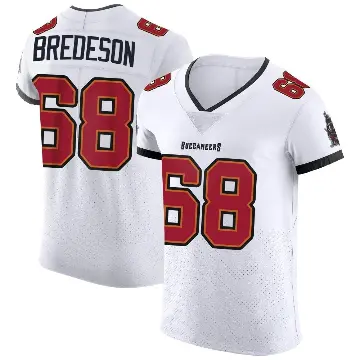 ＃68 Men's Ben Bredeson White Elite Tampa Bay Buccaneers Vapor Jersey