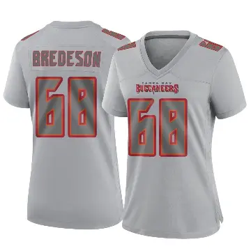 ＃68 Women's Ben Bredeson Gray Game Tampa Bay Buccaneers Atmosphere Fashion Jersey
