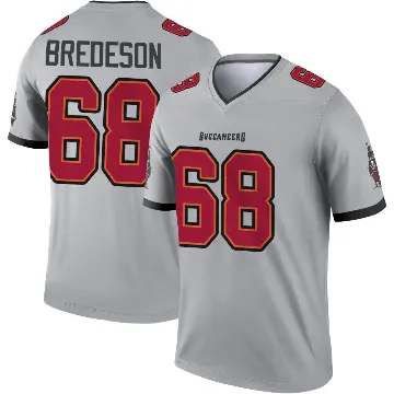 ＃68 Youth Ben Bredeson Gray Legend Tampa Bay Buccaneers Inverted Jersey