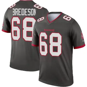 ＃68 Youth Ben Bredeson Legend Tampa Bay Buccaneers Pewter Alternate Jersey