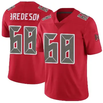 ＃68 Youth Ben Bredeson Red Limited Tampa Bay Buccaneers Color Rush Jersey