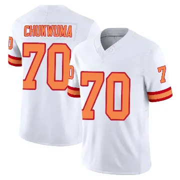 ＃70 Youth Benjamin Chukwuma White Limited Tampa Bay Buccaneers '76 Vapor F.U.S.E. Jersey