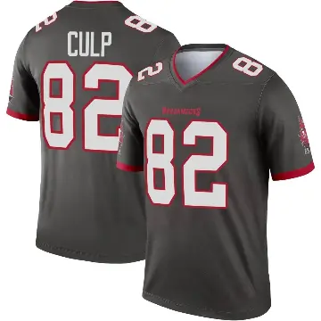 ＃82 Men's Devin Culp Legend Tampa Bay Buccaneers Pewter Alternate Jersey