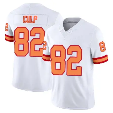 ＃82 Men's Devin Culp White Limited Tampa Bay Buccaneers '76 Vapor F.U.S.E. Jersey