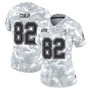 ＃82 Women's Devin Culp Arctic Camo Limited Tampa Bay Buccaneers 2024 Salute to Service Jersey