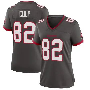 ＃82 Women's Devin Culp Game Tampa Bay Buccaneers Pewter Alternate Jersey