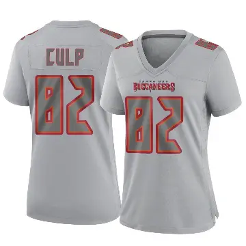 ＃82 Women's Devin Culp Gray Game Tampa Bay Buccaneers Atmosphere Fashion Jersey