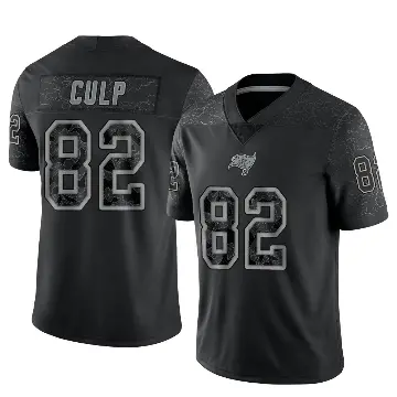 ＃82 Youth Devin Culp Black Limited Tampa Bay Buccaneers Reflective Jersey