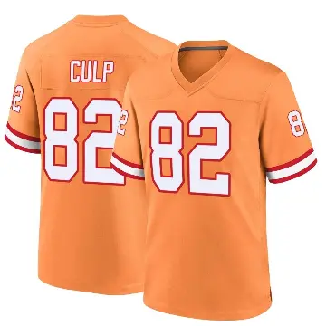 ＃82 Youth Devin Culp Orange Game Tampa Bay Buccaneers Throwback Jersey