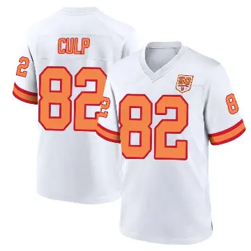 ＃82 Youth Devin Culp White Game Tampa Bay Buccaneers '76 50th Season Jersey