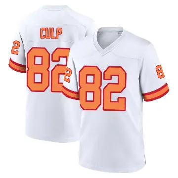 ＃82 Youth Devin Culp White Game Tampa Bay Buccaneers '76 Jersey