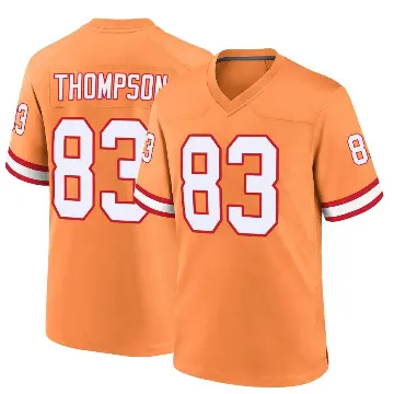 ＃83 Men's Cody Thompson Orange Game Tampa Bay Buccaneers Throwback Jersey