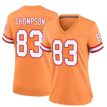 ＃83 Women's Cody Thompson Orange Game Tampa Bay Buccaneers Throwback Jersey
