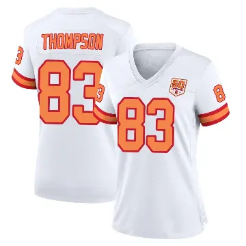 ＃83 Women's Cody Thompson White Game Tampa Bay Buccaneers '76 50th Season Jersey