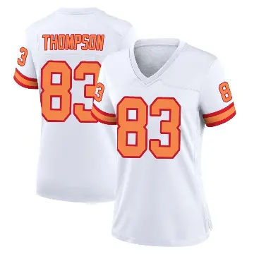 ＃83 Women's Cody Thompson White Game Tampa Bay Buccaneers '76 Jersey