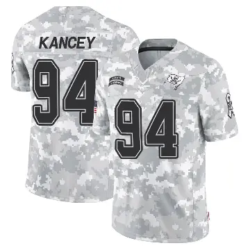 ＃94 Men's Calijah Kancey Arctic Camo Limited Tampa Bay Buccaneers 2024 Salute to Service Jersey