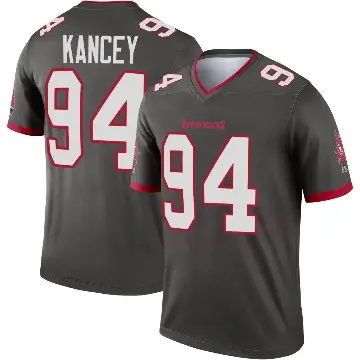 ＃94 Men's Calijah Kancey Legend Tampa Bay Buccaneers Pewter Alternate Jersey
