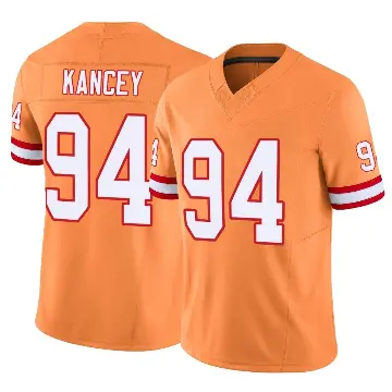＃94 Men's Calijah Kancey Orange Limited Tampa Bay Buccaneers Vapor F.U.S.E. Jersey