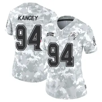 ＃94 Women's Calijah Kancey Arctic Camo Limited Tampa Bay Buccaneers 2024 Salute to Service Jersey