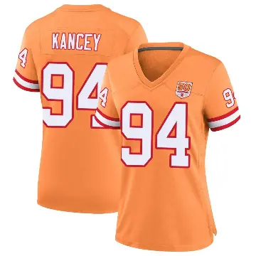 ＃94 Women's Calijah Kancey Cream Game Tampa Bay Buccaneers sicle 50th Season Jersey