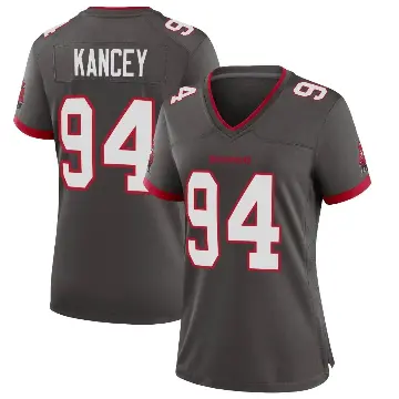 ＃94 Women's Calijah Kancey Game Tampa Bay Buccaneers Pewter Alternate Jersey