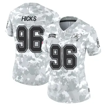 ＃96 Women's Akiem Hicks Arctic Camo Limited Tampa Bay Buccaneers 2024 Salute to Service Jersey