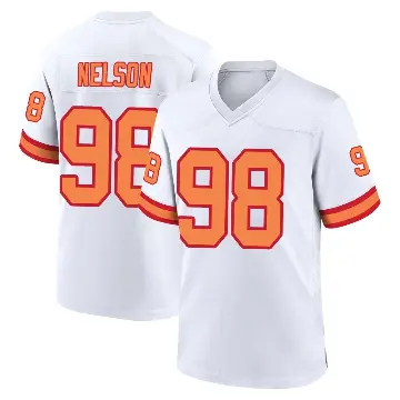 ＃98 Youth Anthony Nelson White Game Tampa Bay Buccaneers '76 Jersey