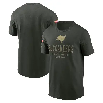 Men's Green Tampa Bay Buccaneers Forest 2025 Salute to Service Sideline T-Shirt