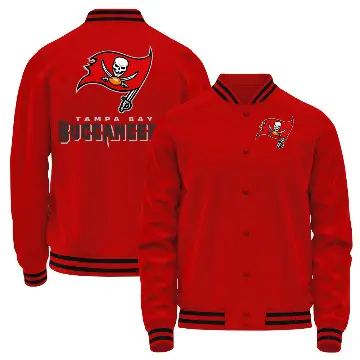 Men's Red Tampa Bay Buccaneers Full-Snap Jacket