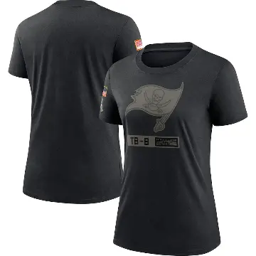 Women's Black Tampa Bay Buccaneers 2020 Salute To Service Performance T-Shirt