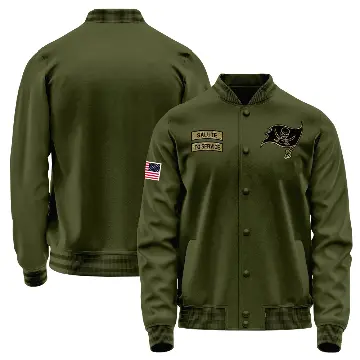 Youth Olive Tampa Bay Buccaneers Salute to Service Sideline Performance Jacket